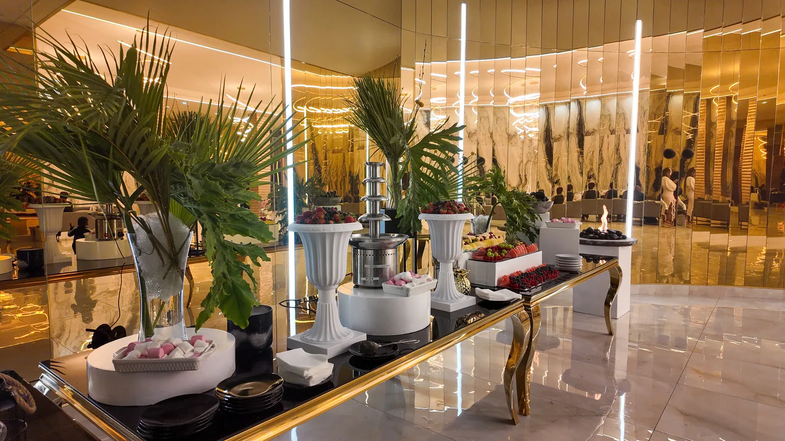 Full-service event coordination with elegant table settings and catering